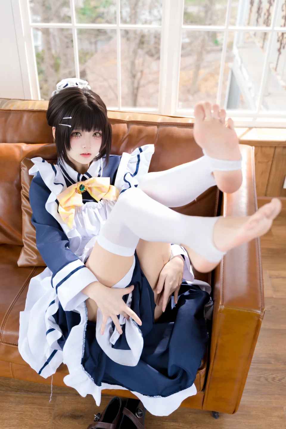 九柒喵 - No.045 枣子姐女仆 [22P-314MB] tg@simisebaisi 【丝足阁】005.webp